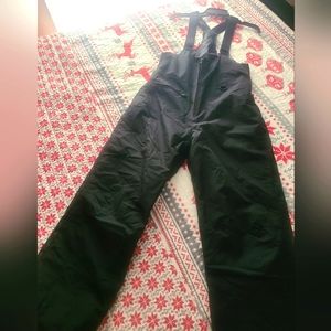 Like-new, worn once, Unisex ski bibs size L